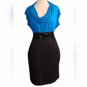 Hypnotik size L blue/black dress